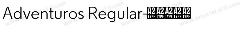 Adventuros Regular字体转换